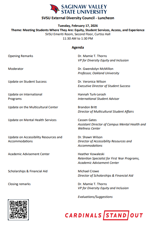 2026 Agenda for Luncheon